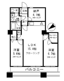 晴海ビュータワー（晴海アイランドトリトンスクエアビュータワー） 15階 間取り図