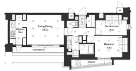 アパートメンツ白金三光坂 602 間取り図