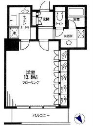 東京ツインパークス レフトウィング 23階 間取り図