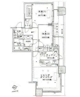 芝パークタワー 3階 間取り図