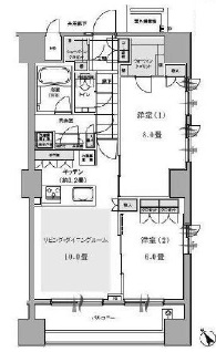 アピス西新宿三丁目 6階 間取り図