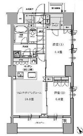 アピス西新宿三丁目 6階 間取り図