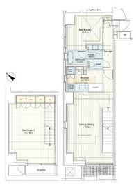 カスタリア八丁堀 101 間取り図