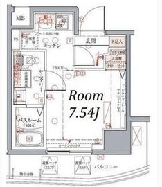 クレヴィスタ武蔵小山 2階 間取り図