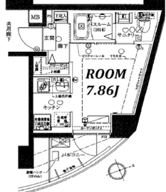 クレヴィスタ武蔵小山 503 間取り図