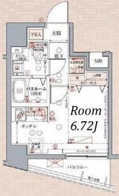 クレヴィスタ武蔵小山 8階 間取り図
