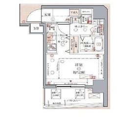 クレヴィスタ武蔵小山 7階 間取り図