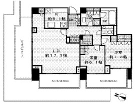 目黒花房山プレイス 7階 間取り図