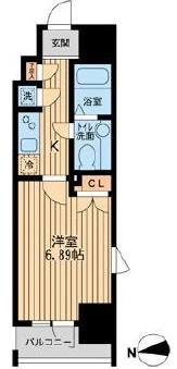KDXレジデンス東新宿 1015 間取り図