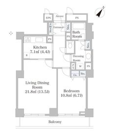 プラティーヌ田町 52 間取り図