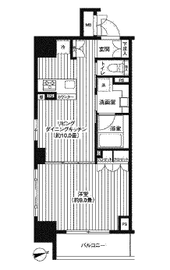 レジディア新御徒町 201 間取り図