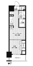 レジディア新御徒町 1503 間取り図