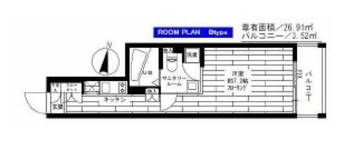 グランドコンシェルジュ都立大学 1階 間取り図
