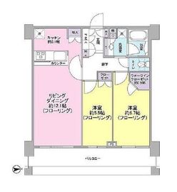 クレストタワー品川シーサイド 14階 間取り図