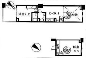 レジデンスシャルマン月島 429 間取り図
