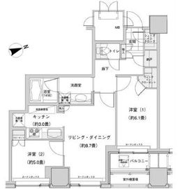 ウエストパークタワー池袋 904 間取り図