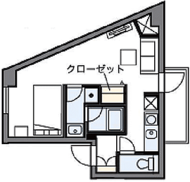 パークフラッツ祐天寺 210 間取り図