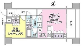 クオリア日本橋浜町 4階 間取り図