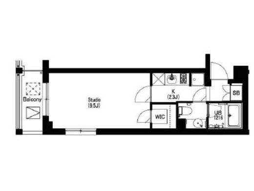 エスティメゾン武蔵小山 401 間取り図