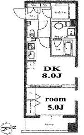 グレンパーク西麻布 401 間取り図