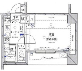 パレステュディオ六本木 1階 間取り図