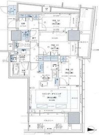 ブリリアタワー池袋 34階 間取り図