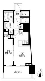 ブリリアタワー池袋 12階 間取り図