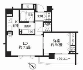 クリオ渋谷ラ・モード 602 間取り図