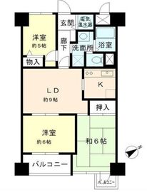 グランドメゾン田町 13階 間取り図