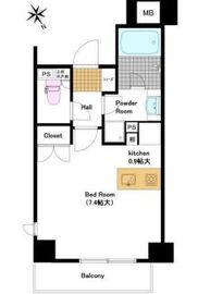 クオリア恵比寿サウス 4階 間取り図