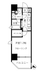 パークリュクス東麻布mono 5階 間取り図