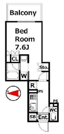 クレヴィア恵比寿 6階 間取り図