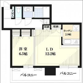 リガーレ日本橋人形町 6階 間取り図