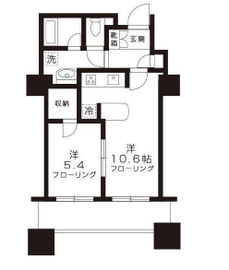 東京ツインパークス レフトウィング 20階 間取り図