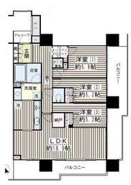 プラウドタワー東雲キャナルコート 29階 間取り図