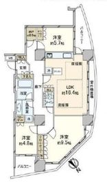 ドレッセ目黒インプレスタワー 23階 間取り図