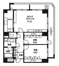 ドムス常盤松 3階 間取り図