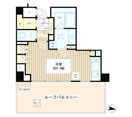 パークアクシス白金台南 5階 間取り図
