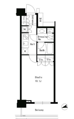パークアクシス文京ステージ 511 間取り図