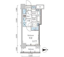 パークアクシス高田馬場テラス 206 間取り図