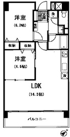 アーバンフラッツ芝浦 505 間取り図