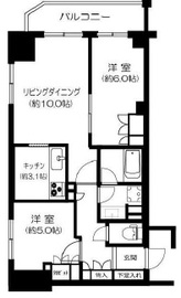 グランスイート東京 5階 間取り図