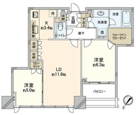 シティタワー有明 25階 間取り図