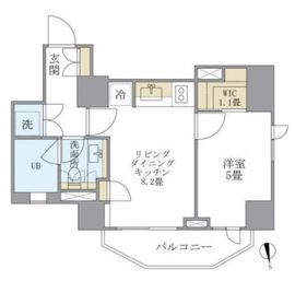 アパートメンツタワー六本木 702 間取り図