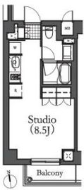 ルフォンプログレ学芸大学 301 間取り図