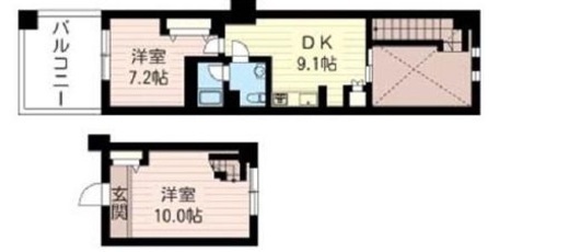 レジデンスシャルマン月島 845 間取り図