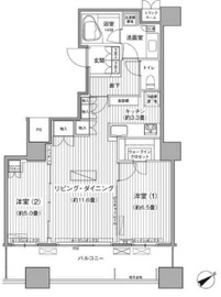 エアライズタワー 36階 間取り図