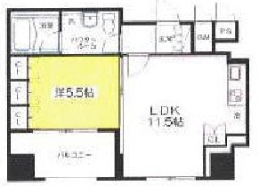 リブレ東新宿 1308 間取り図