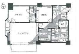 麹町三番町マンション 6階 間取り図