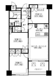 アピス神楽坂ハイセレサ 1階 間取り図